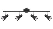 Barra faretti nera metallo 4xGU10 50W Rabalux 5325