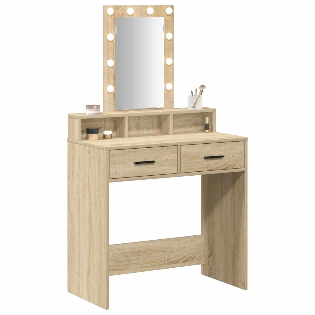 Toeletta | Tavolo da Trucco Marrone 79 x 41 x 140 cm Legno multistrato
