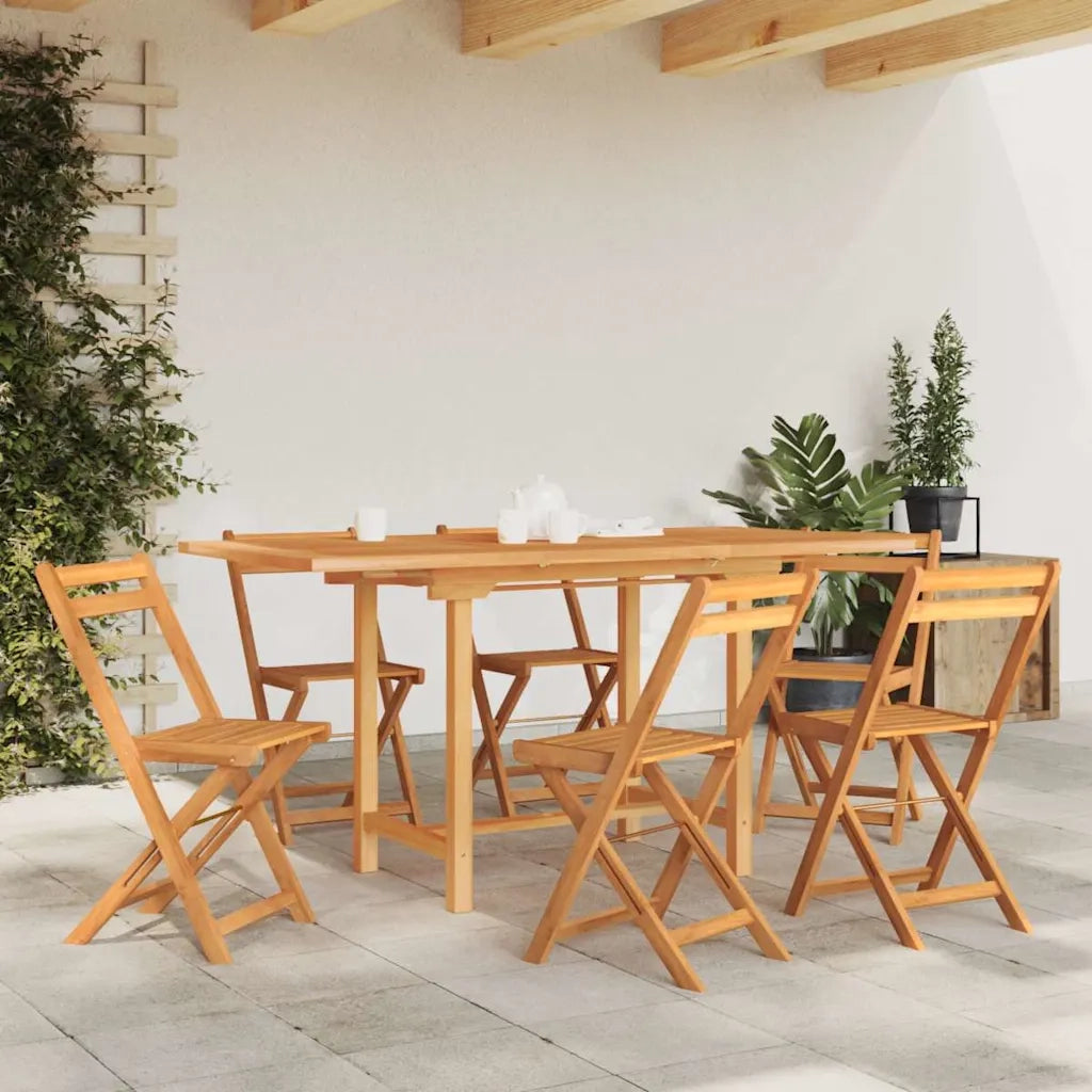 Tavolo Giardino Estensibile 110-160x80x75cm Legno Massello Teak 363487