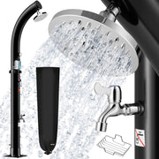 ® Doccia Solare Bow 20 L Soffione 360° Miscelatore Rubinetto 60°C Piscina Giardino Campeggio
