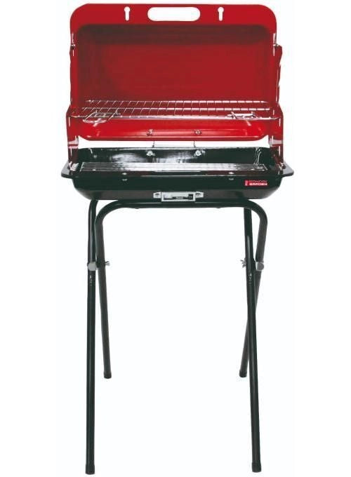 Sandrigarden SG 47-33 Barbecue a Carbone a Valigetta Portatile Griglia Cromata 47x33 cm 4 Posizioni