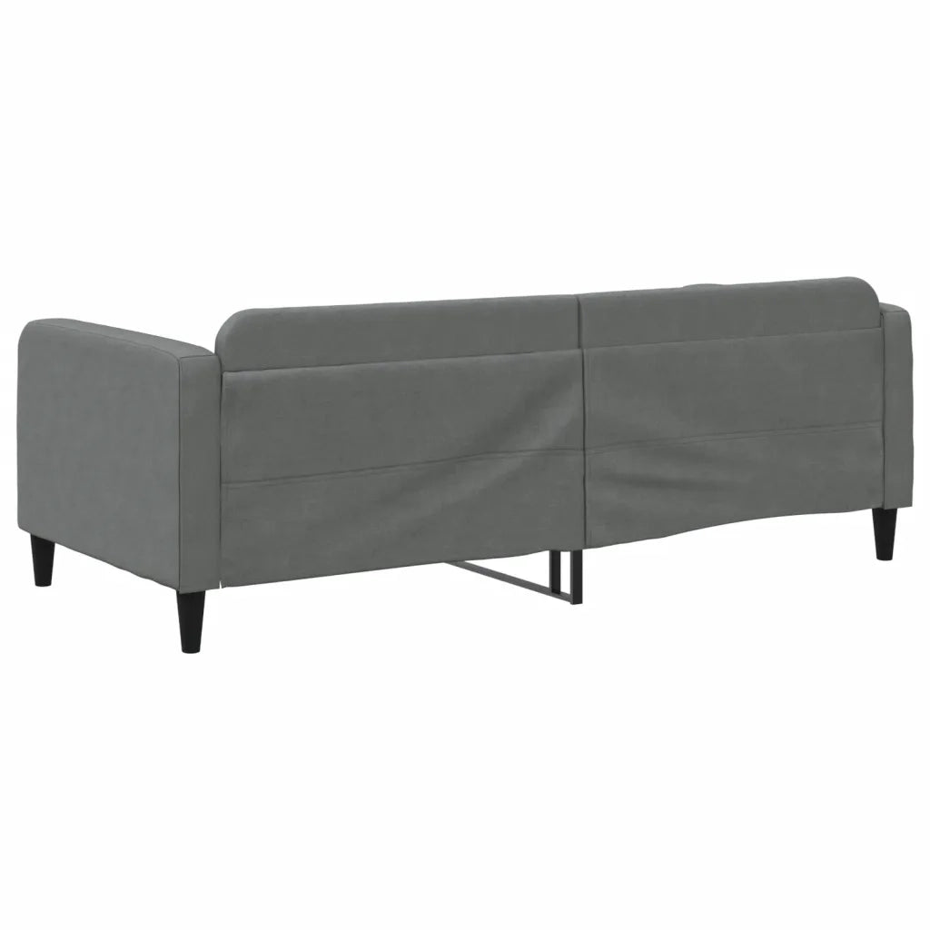 Letto da Giorno Grigio 90x200 cm in Tessuto 354034