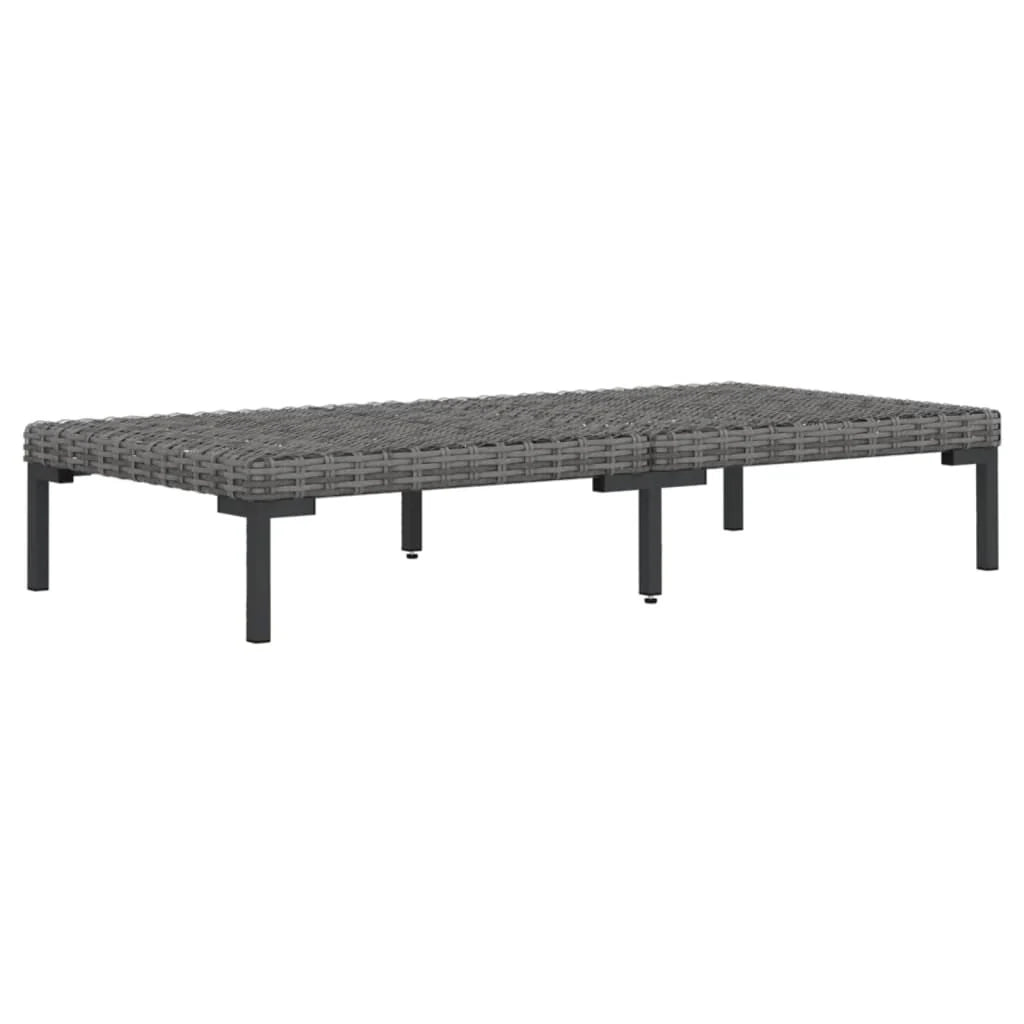 Set di mobili da giardino set da esterno 9 pezzi con cuscini in polyrattan grigio scuro 02_0018110