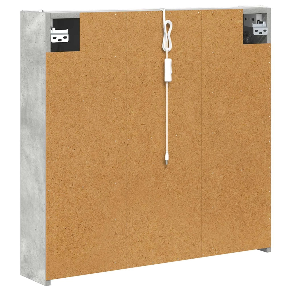 Mobiletto per specchio da bagno con lo scaffale Grigio cemento