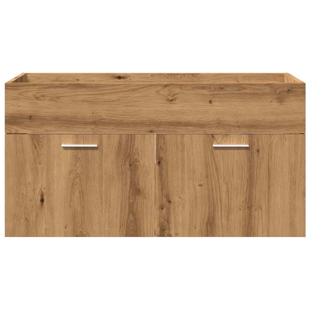 Set Mobili da Bagno 5 pz Rovere Artigianale Legno Multistrato 3328604