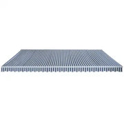 Tenda da Sole Pieghevole Manuale 600 cm Blu/Bianca 276352