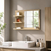 Bathroom Mirror Sonoma Oak 60x10.5x45 Cm Wood-based Material