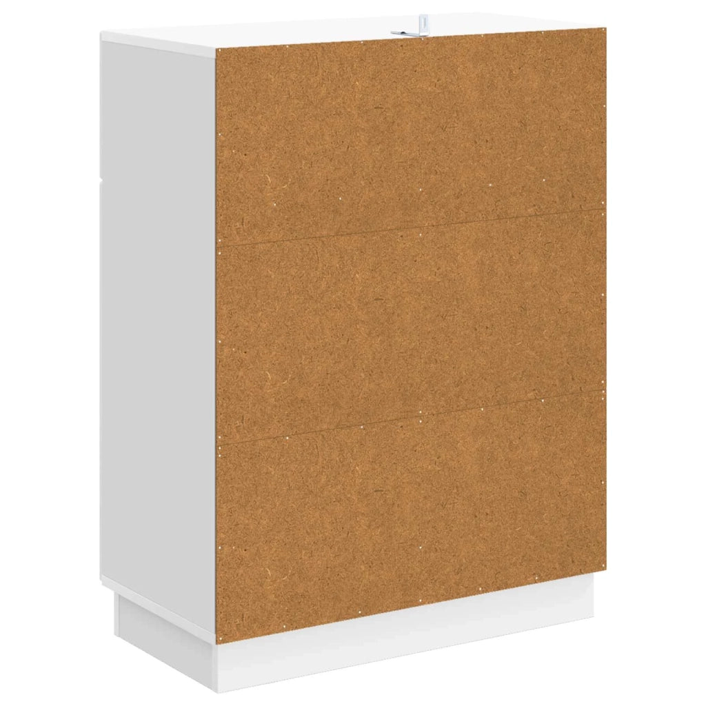 Credenza Bianco Lucido 66 x 34,5 x 87 cm Legno ingegnerizzato 895329