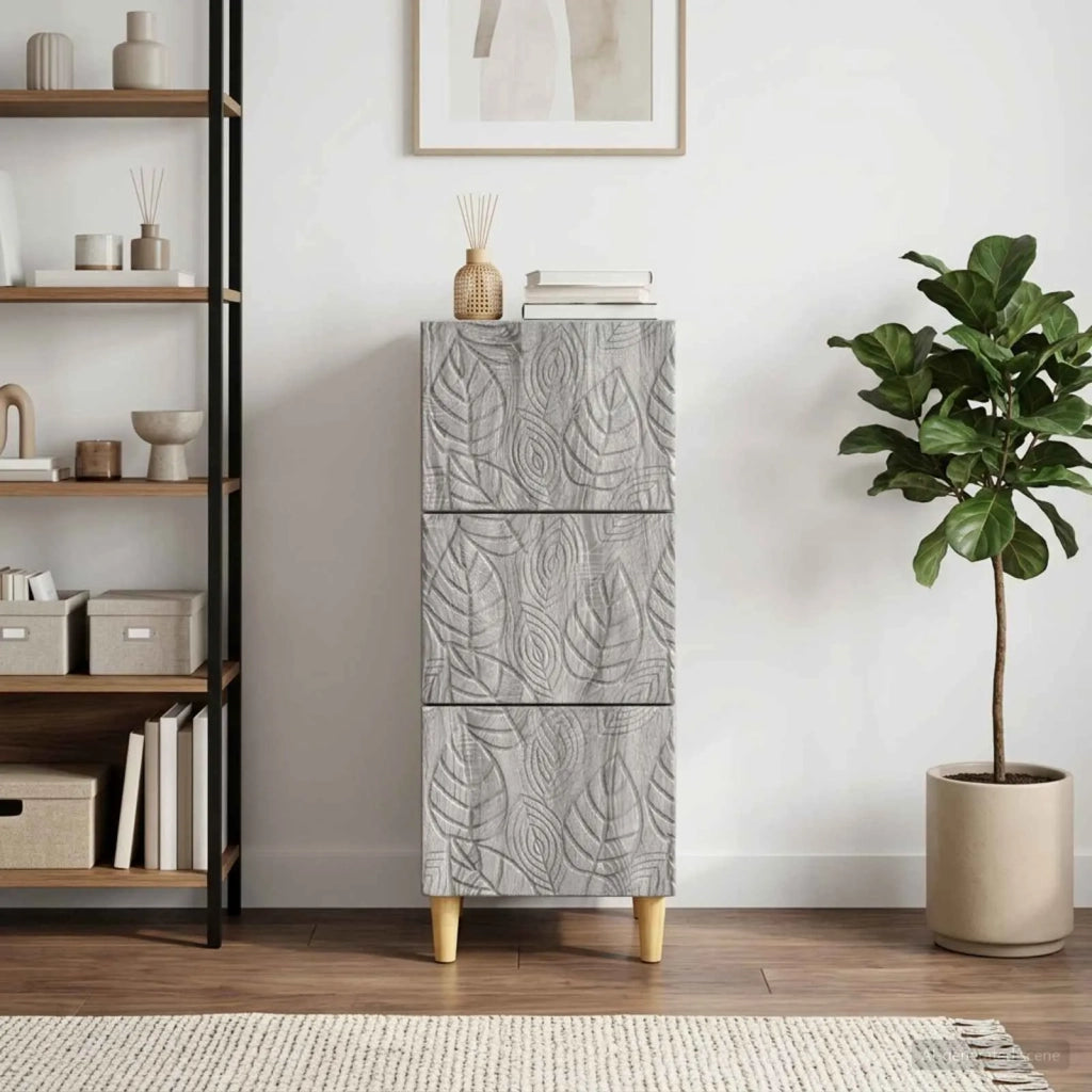 Mobile con Cassetti Sonoma grigio 33 x 34,5 x 90 cm 895081