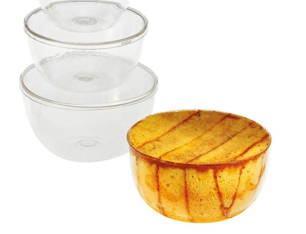 Coppetta zuccotto plastica 500gr 10 pezzi gp
