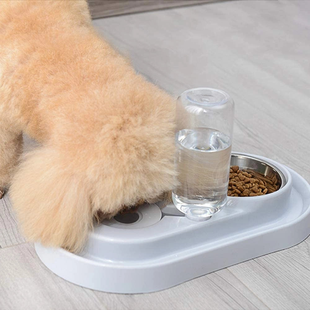 Trade Shop - Ciotola In Plastica Per Gatti Cani Piccoli Animali Domestici Per Alimenti Acqua -