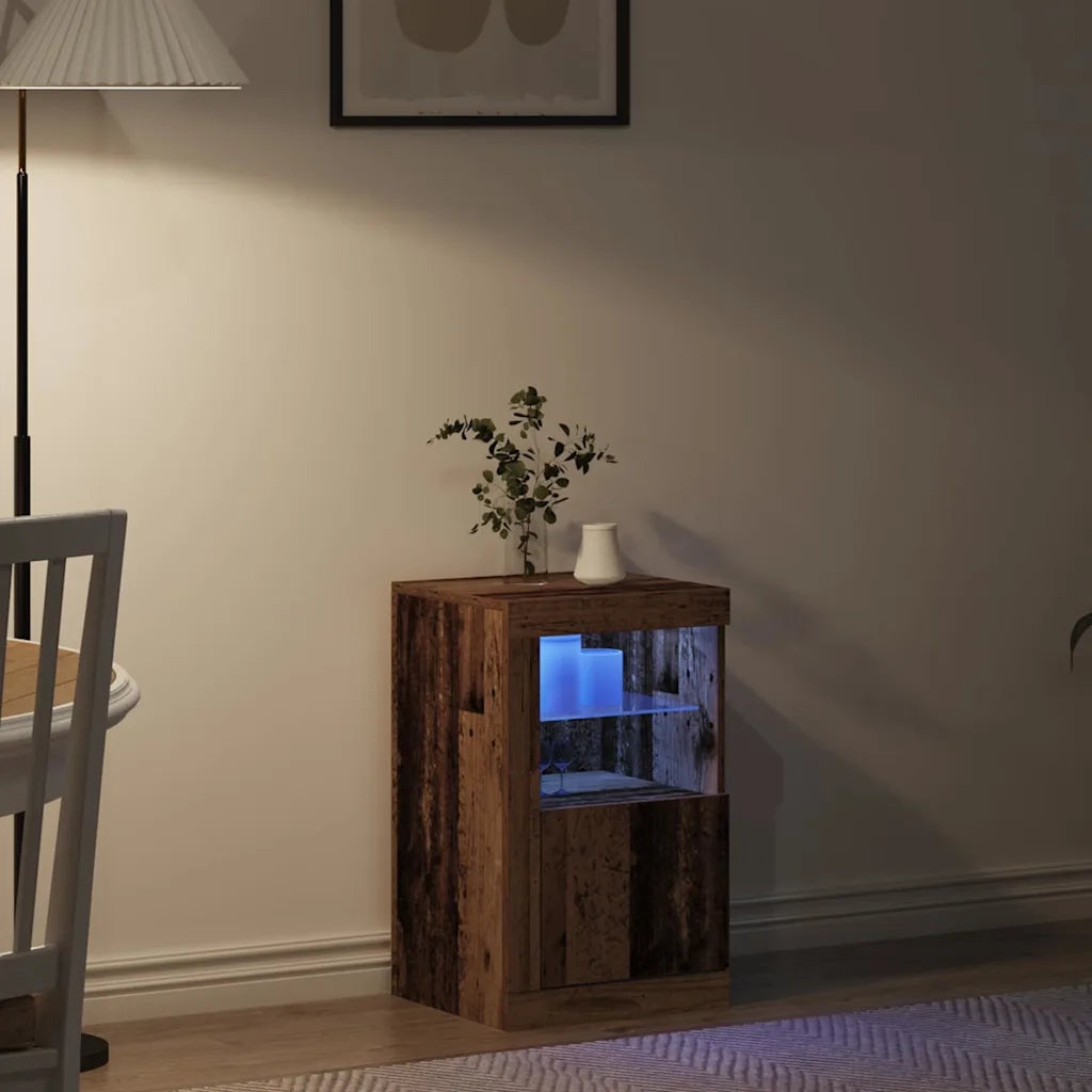 Credenza | Madia LED Legno vecchio 41 x 37 x 67 cm Legno multistrato