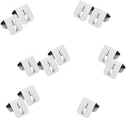 Set di 12 Hanger per Parete Autoadesivi - Hanger Metallico per Lampade - Sostegno Decorativo - 3,5 cm x 3 cm - Hanger Decorativo