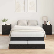 Struttura letto con contenitore con cassetto Rovere Nero 120 cm 3335686