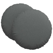 Cuscini per Seduta 2 pz | Cuscini per sedie Grigio scuro ?60 x 21 cm Tessuto