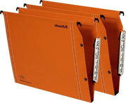 10 schede di attacco A4 per pavimento 15-30 mm arancione