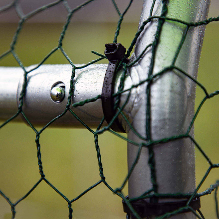 Fudajo Recinto animali XXL 4x2,95x2m con tettoia impermeabile, porta e spazio per movimento libero