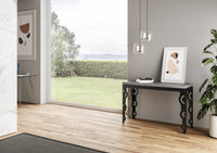 Tavolo Salvaspazio Allungabile 120/200x45/90x80/78 cm Karamay Double Cemento