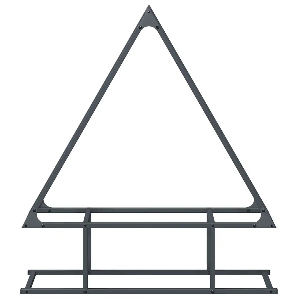 Rastrelliera per Legna da Ardere Antracite 80x25x90 cm 864317