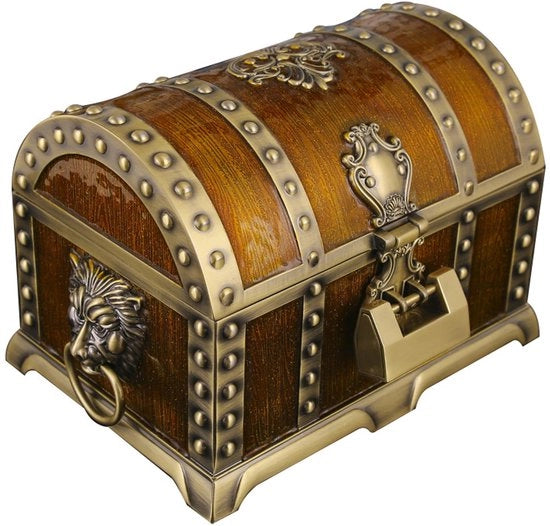 Cassetto da gioielli con chiusura, retro scatola da tesori per donne, cassetto da gioielli elegante, cassettino per collane, stile di arredamento domestico europeo