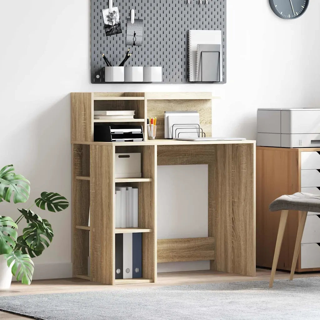Scrivania Rovere Sonoma 90 x 48 x 101,5 cm Legno multistrato 869524