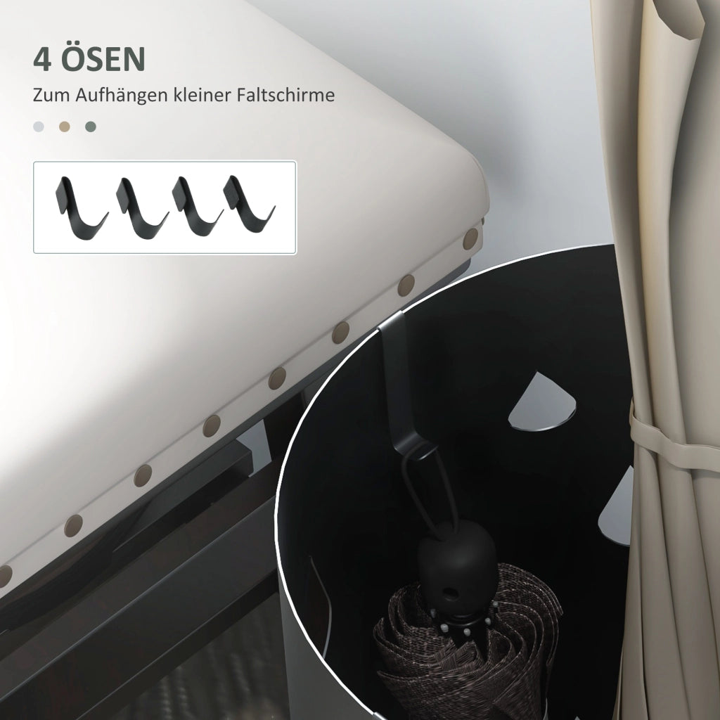 Portaombrelli ¨C zephmum ¨C Grigio Acciaio ?17x41 cm
