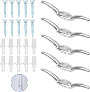 Accessori per lampo - 5 pezzi di clip per lampo lampo di imbarco lampo di ormeggio - clip per cavo di imbarco lampo di bandiera - viti di fissaggio in plastica stopper - imbarcazioni lampo di bandiera albero di bandiera barche a vela paratia