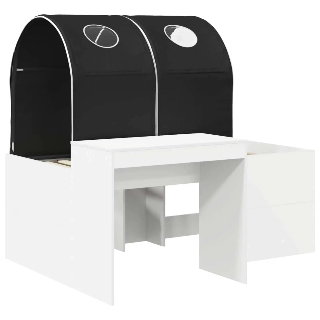 Letto con Tunnel 4 pcs Rovere Artigianale e Nero 3423514