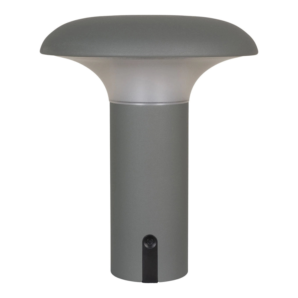 Lampada da Tavolo Ramsey, Grigio, Plastica, 17x17x21 cm
