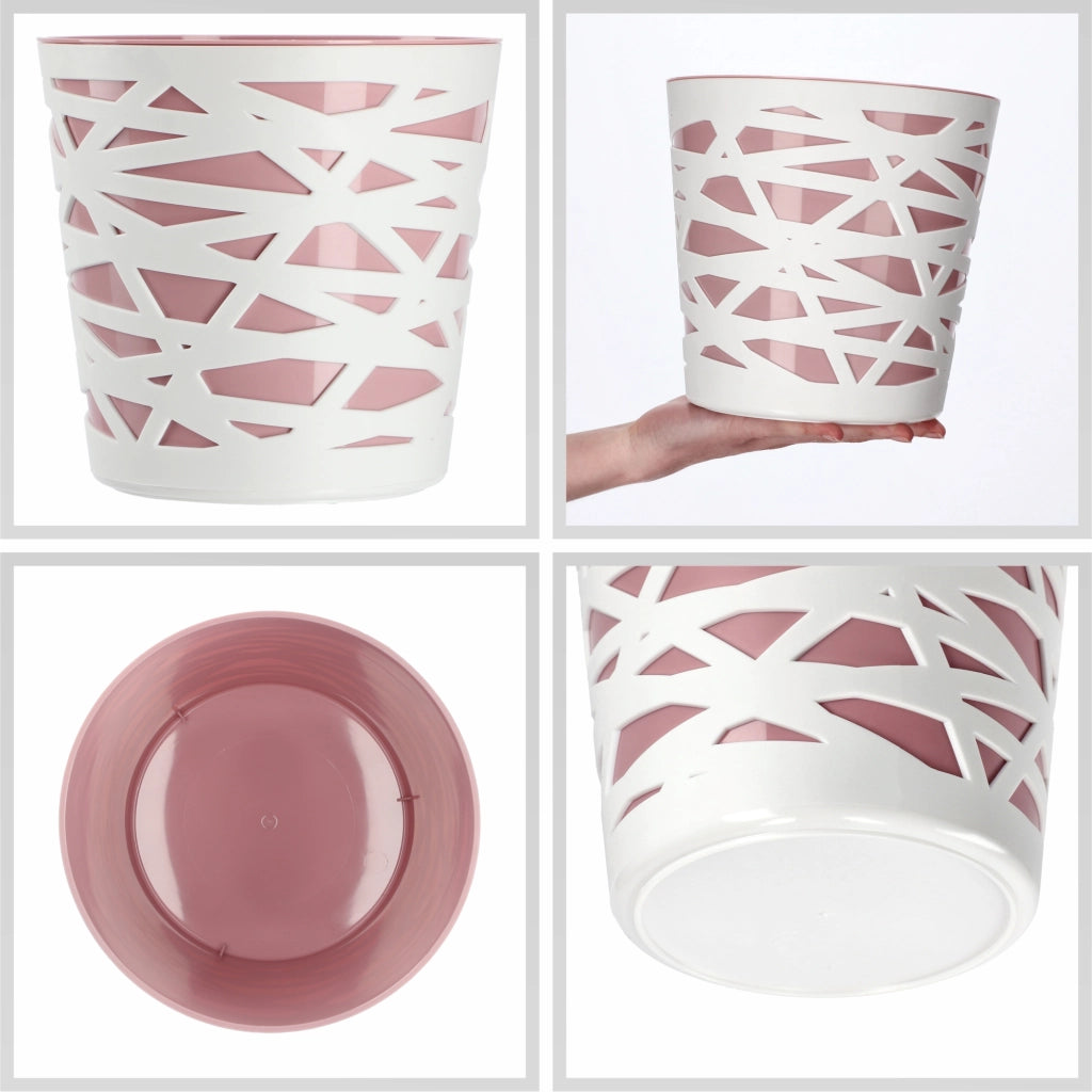 KADAX - Inserto in plastica per vaso di fiori e piante, 19 cm, rosa