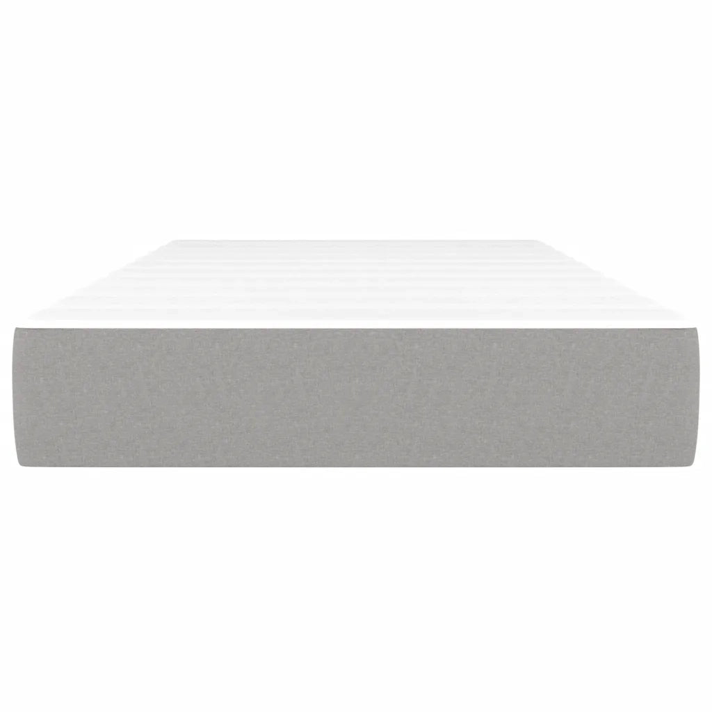 Materasso a Molle Insacchettate Rigidità Media Grigio Chiaro 90x200x20 cm 347714