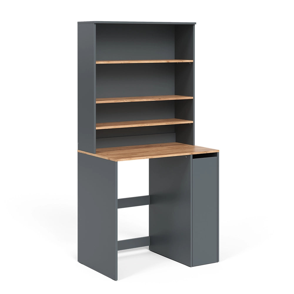 Vicco Mobile lavatrice Antracite/quercia dorata 93.6 x 88.2 cm 2 parti con armadio e ripiano