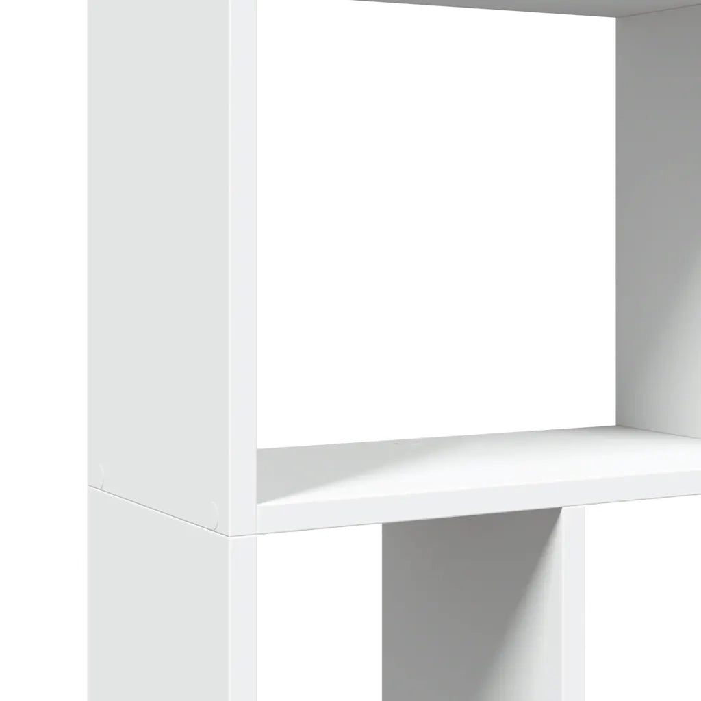 Libreria-Scaffale per Libri-Mobile di Stoccaggio Bianca 60x20x120 cm in Legno Massello