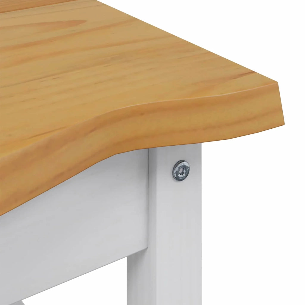 VidaXL Tavolo laterale con lo scaffale EKAI Bianco 50 x 50 x 45,5 cm 42037022