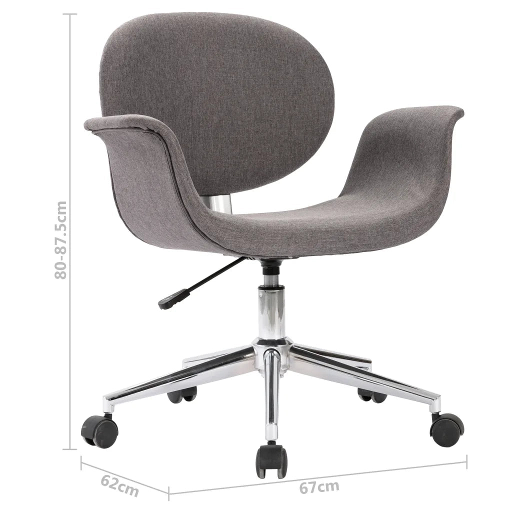 Sedia da Ufficio Girevole Grigia in Tessuto cod mxl 16746