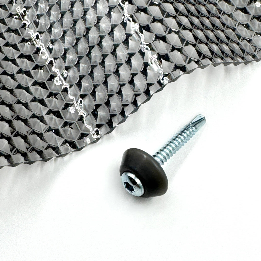 Viti zincate M5 x 40 mm per metallo con rondella di tenuta grigia MK PC DIAMONDS 50 pezzi