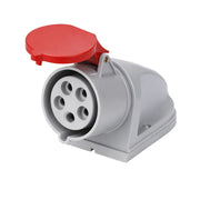 Presa industriale ecova 30514 trifase 16a 415v ip44 da parete