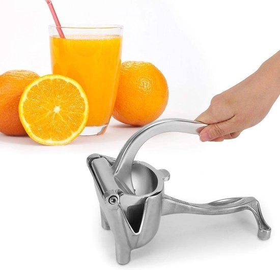 Fruitaiole Manuale a Citron - Acciaio Inossidabile - Fruitaiole Portatile - Estrazione Facile Succo - Ecologico - Argento