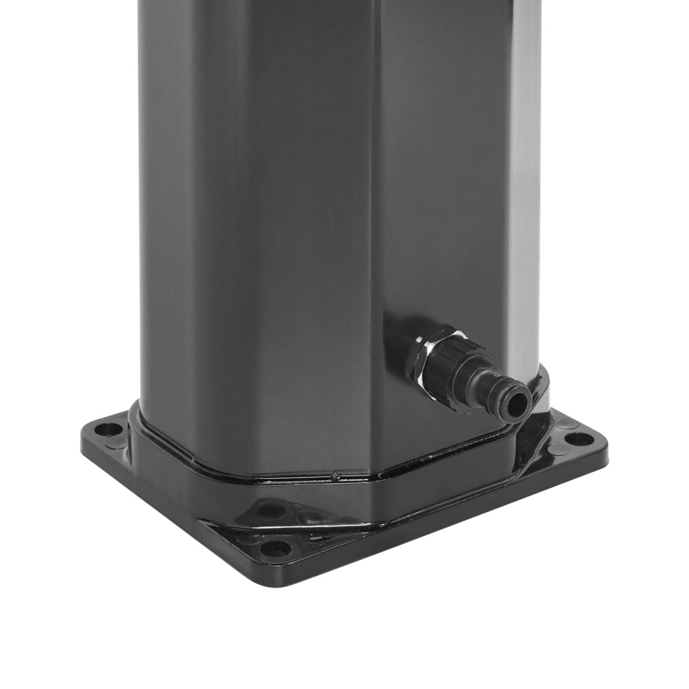 Set doccia miscelatore da esterno in PVC nero con funzione pioggia alimentato ad energia solare Giardino moderno