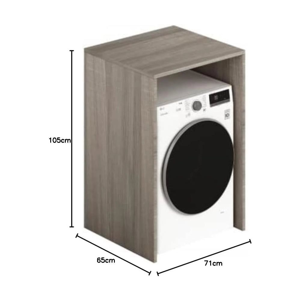 Mobile Mobiletto Asciugatrice in legno bagno lavanderia 105x71x65 Olmo