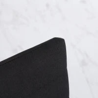Set 4 Sedie Imbottite per Soggiorno o Sala da Pranzo, Sedie da Cucina Moderne, in Metallo e Tessuto Nero