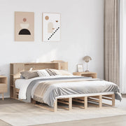 Letto Libreria senza Materasso 140x200 cm in Legno Massello 3323875
