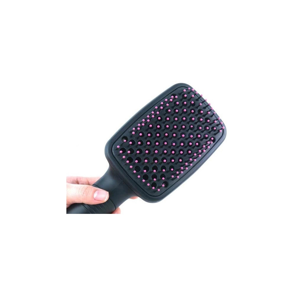 Trade Shop - Spazzola Elettrica Asciugacapelli Phon E Lisciante 2 In 1 Professionale Mny-512 -