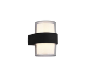 Applique Parete Led Esterno Doppio Diffusore Tondo Antracite Molina GD Trio