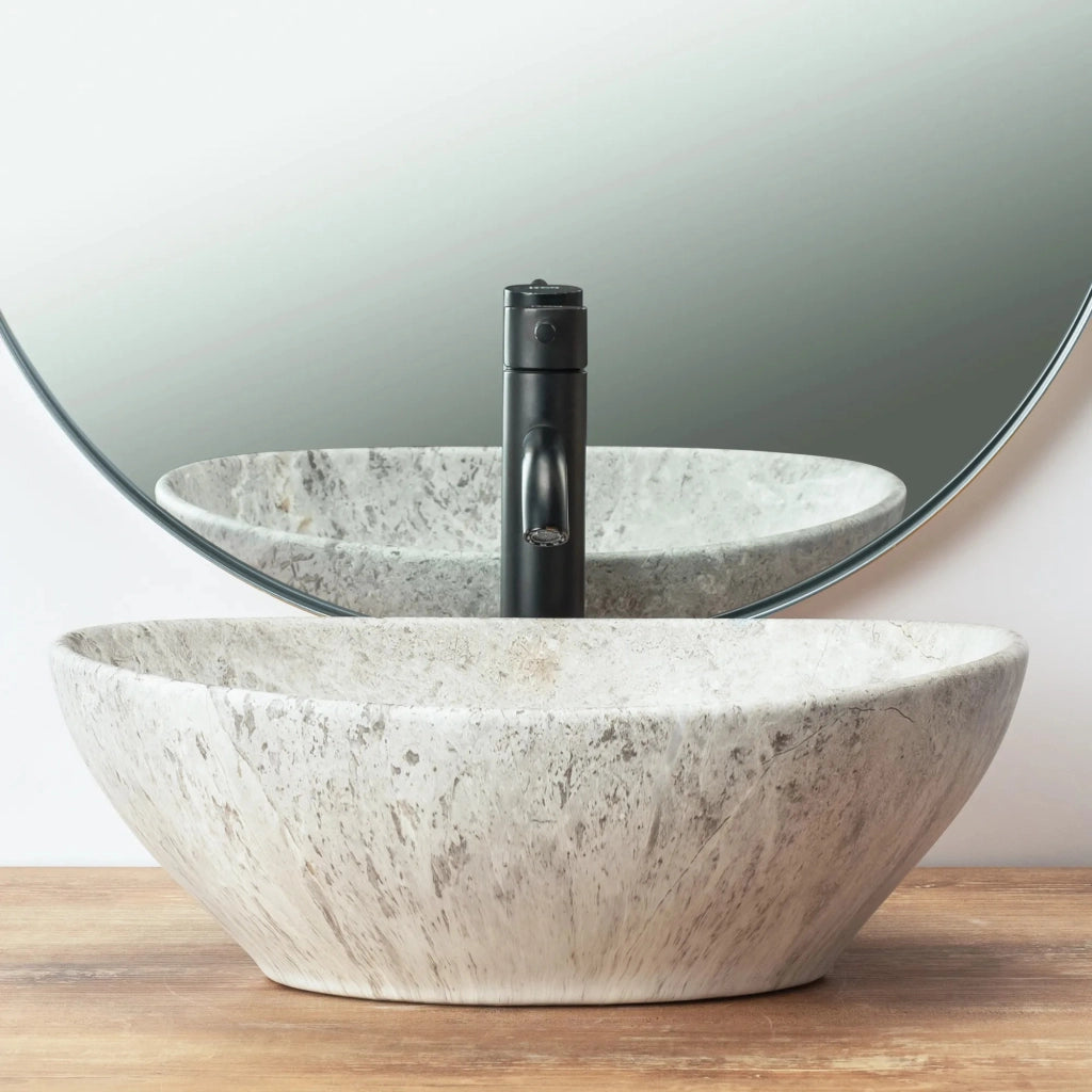 Lavabo Da Appoggio Rea Sofia Light Stone