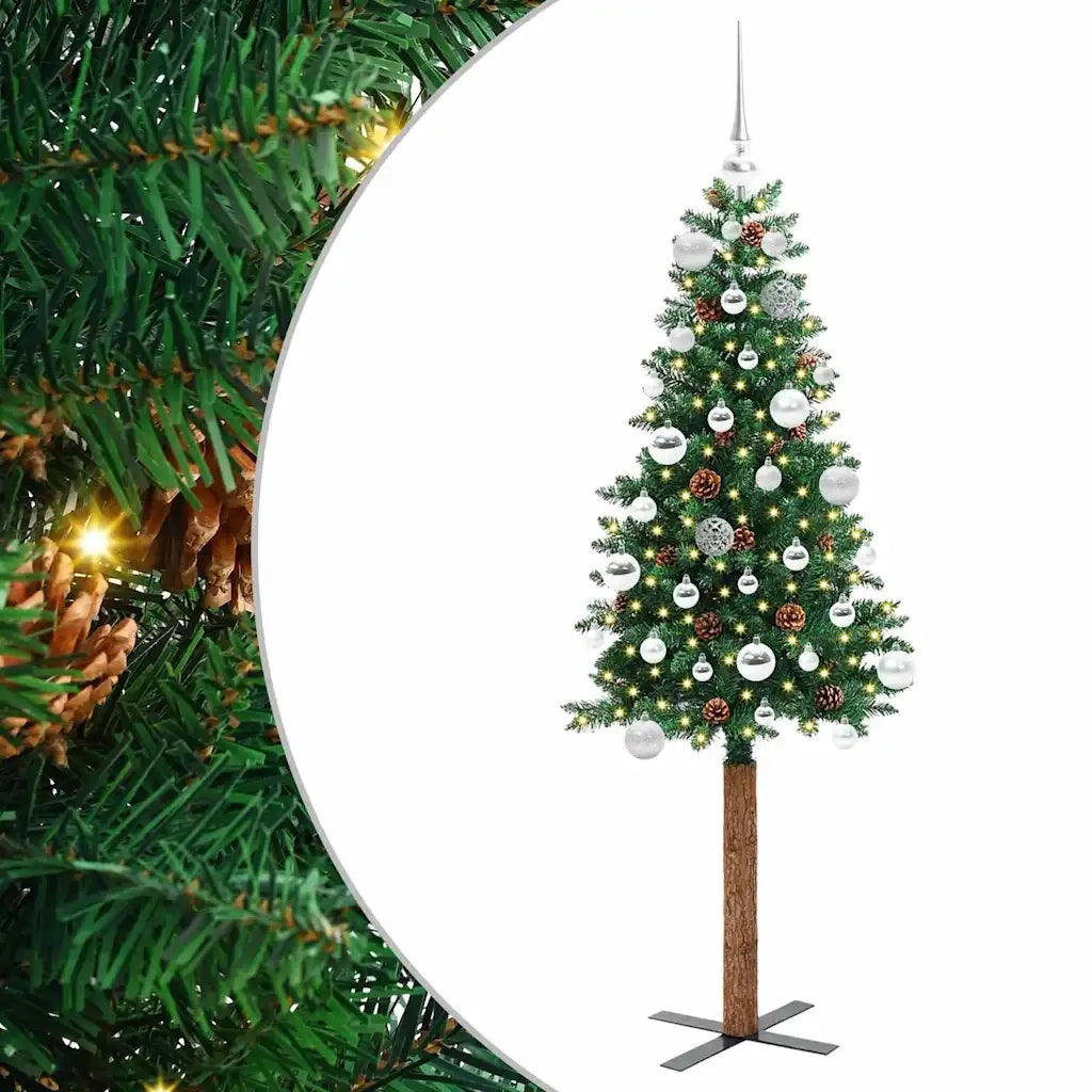 Albero di Natale snodato con 150 LED con supporto Verde 150 cm 3394856