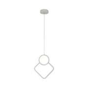 Lampadario LED a Sospensione 12W dal Design Moderno 28*196cm Colore Bianco 4000K SKU-15338