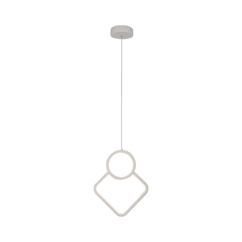 Lampadario LED a Sospensione 12W dal Design Moderno 28*196cm Colore Bianco 4000K SKU-15338