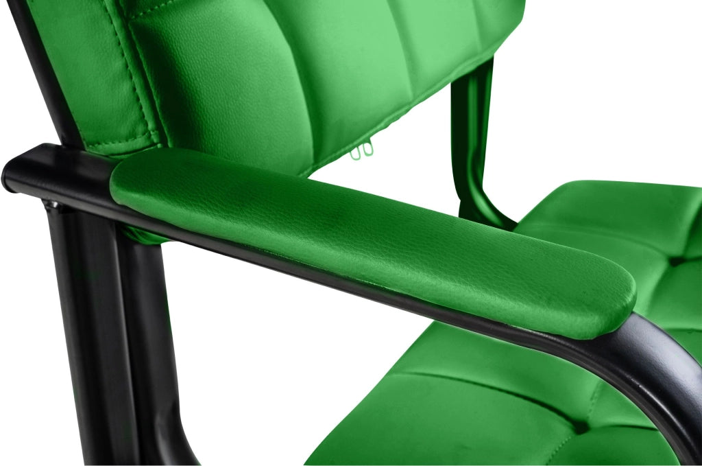 Sedia Visitatore Canada B in Similpelle verde