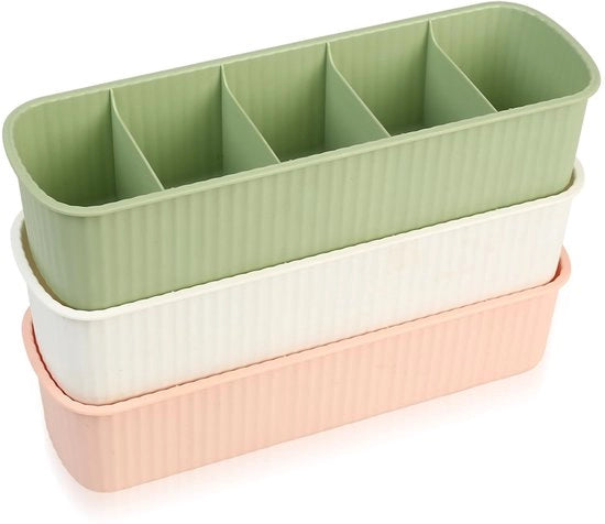 Sistema di organizzazione per calze e intimo, cassetti tridimensionali per armadi, ripartitore di cassetti per reggiseni, calze, mutande, per la casa